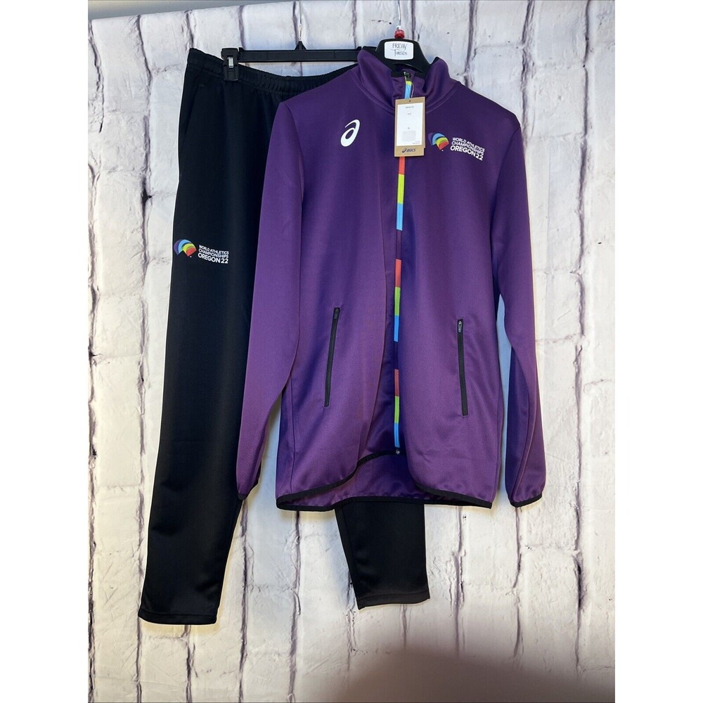 Asics World Athletics Championships OREGON 2022  Ready Set Jacket Purple Size XL